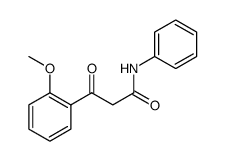 Benzenepropanamide, 2-methoxy-β-oxo-N-phenyl Structure