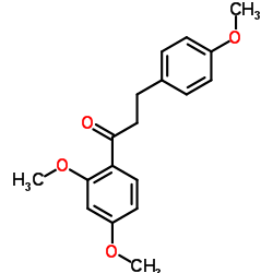 1-(2,4-Dimethoxyphenyl)-3-(4-methoxyphenyl)-1-propanone Structure