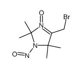 4-Bromomethyl-2,2,5,5-tetramethyl-1-nitroso-2,5-dihydro-1H-imidazole 3-oxide结构式