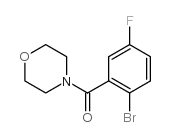 (2-BROMO-5-FLUOROPHENYL)(MORPHOLINO)METHANONE Structure