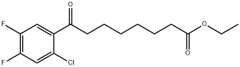 Ethyl 8-(2-chloro-4,5-difluorophenyl)-8-oxooctanoate Structure