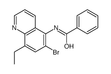 N-(6-bromo-8-ethylquinolin-5-yl)benzamide结构式