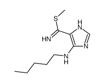 methyl 4-(pentylamino)-1H-imidazole-5-carbimidothioate Structure