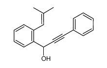 1-(2-(2-methylprop-1-enyl)phenyl)-3-phenylprop-2-yn-1-ol Structure