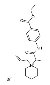 Ethyl-p-(2-piperidinopropionylamino)-benzoate-allylbromid结构式