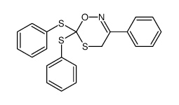 3-phenyl-6,6-bis(phenylsulfanyl)-4H-1,5,2-oxathiazine Structure