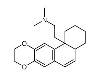 4a-<2-Dimethylamino-aethyl>-6,7-aethylendioxy-1,2,3,4,4a,10a-hexahydro-phenanthren结构式