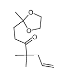 4,4-dimethyl-1-(2-methyl-1,3-dioxolan-2-yl)-6-hepten-3-one Structure