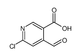 6-CHLORO-4-FORMYLNICOTINIC ACID Structure