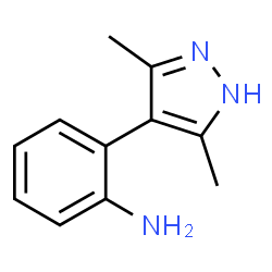 2-(3,5-Dimethyl-1H-pyrazol-4-yl)aniline Structure