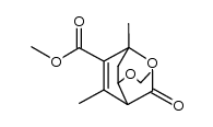 methyl 1,5-dimethyl-8-ethoxy-3-oxo-2-oxabicyclo[2.2.2]-oct-5-ene-6-carboxylate Structure