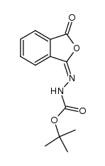 tert-butoxycarbonylhydrazono-phthalide结构式