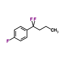 1-(1,1-Difluorobutyl)-4-fluorobenzene Structure