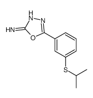 5-(3-propan-2-ylsulfanylphenyl)-1,3,4-oxadiazol-2-amine picture