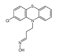 N-[3-(2-chlorophenothiazin-10-yl)propylidene]hydroxylamine结构式