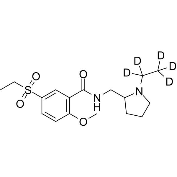 Sultopride-d5 Structure