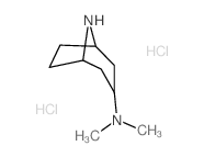 N,N-Dimethyl-8-azabicyclo[3.2.1]octan-3-amine dihydrochloride结构式