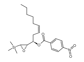 2(S)-[1'(R)-[(p-nitrobenzoyl)oxy]-3'(Z)-nonenyl]-3(S)-(trimethylsilyl)oxirane结构式