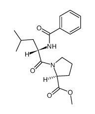 N-benzoyl-L-leucyl-L-proline methyl ester Structure