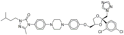 2-Desbutyl-2-isopentyl-5-methyl Itraconazole结构式