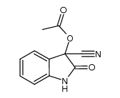 3-cyano-2-oxoindolin-3-yl acetate结构式