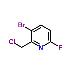 3-Bromo-2-(chloromethyl)-6-fluoropyridine structure