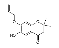 7-O-allyl-6-hydroxy-2,2-dimethyl-4-chromanone Structure