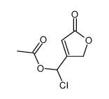 [chloro-(5-oxo-2H-furan-3-yl)methyl] acetate Structure