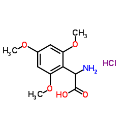 Amino(2,4,6-trimethoxyphenyl)acetic acid hydrochloride (1:1)结构式