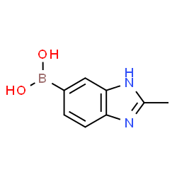 (2-methyl-1H-benzo[d]imidazol-6-yl)boronic acid structure