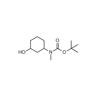 tert-Butyl(3-hydroxycyclohexyl)(methyl)carbamate structure