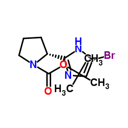 tert-Butyl (2r)-2-(4-bromo-1h-imidazol-2-yl)pyrrolidine-1-carboxylate structure