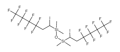 1,3-bis(1-iodo-3,3,4,4,5,5,6,6,6-nonafluorohexan-1-yl)tetramethyldisiloxane结构式