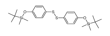 bis(4-(tert-butyldimethylsiloxy)phenyl) disulfide结构式