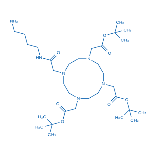 2,2',2''-(10-(2-((4-氨基丁基)氨基)-2-氧代乙基)-1,4,7,10-四氮杂环十二烷-1,4,7-三基)三乙酸三叔丁酯图片