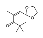 7,9,9-trimethyl-1,4-dioxaspiro[4.5]dec-6-en-8-one picture