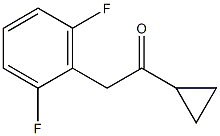 1-CYCLOPROPYL-2-(2,6-DIFLUOROPHENYL)ETHAN-1-ONE Structure