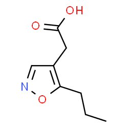 4-Isoxazoleaceticacid,5-propyl-(9CI) Structure