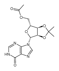 5'-O-acetyl-2',3'-O-isopropylideneinosine Structure