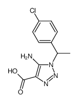 5-Amino-1-(1-(4-Chlorophenyl)Ethyl)-1H-1,2,3-Triazole-4-Carboxylic Acid结构式