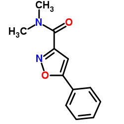 N,N-Dimethyl-5-phenyl-1,2-oxazole-3-carboxamide结构式