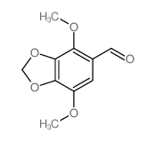 4,7-dimethoxy-1,3-benzodioxole-5-carbaldehyde structure