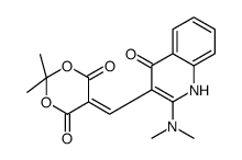 5-[[2-(dimethylamino)-4-oxo-1H-quinolin-3-yl]methylidene]-2,2-dimethyl-1,3-dioxane-4,6-dione Structure