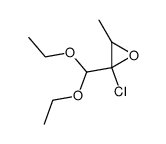 Oxirane, 2-chloro-2-(diethoxymethyl)-3-methyl- (9CI)结构式