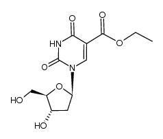 5-ethoxycarbonyl-2'-deoxyuridine Structure