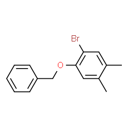 1-(Benzyloxy)-2-bromo-4,5-dimethylbenzene结构式