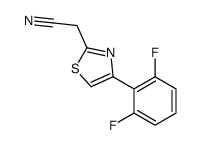 2-氰基甲基-4-(2,6-二氟苯基)噻唑结构式