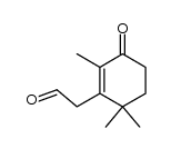 2,4,4-trimethyl-3-(2-oxoethyl)-2-cyclohexen-1-one结构式