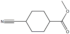 反式-4-氰基环己烷-1-甲酸甲酯结构式