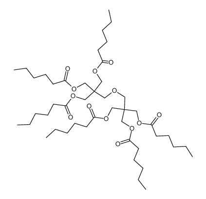 2,2'-[Oxybis(methylene)]bis[2-[(hexanoyloxy)methyl]-1,3-propanediol dihexanoate] Structure